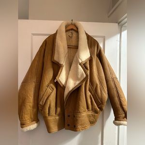 Andrew Marc 100% Shearling Bomber Jacket